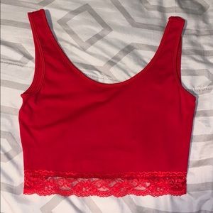 Cute lace crop top